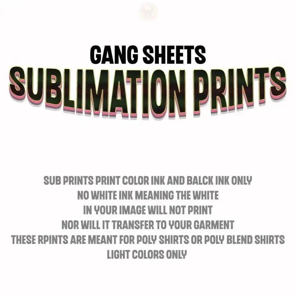 Custom Sublimation Gang Sheets (2 - 3 Day Turnaround) - Savvy Crafters Vinyl & Gifts