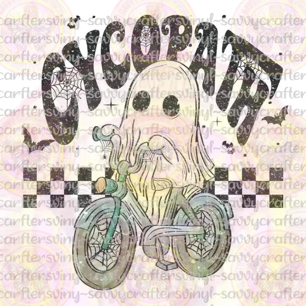 CycoPath Funny Cute Retro Ghost - Savvy Crafters Vinyl & Gifts
