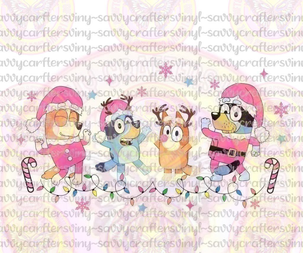 Dancing Blue Dog and Friends - Savvy Crafters Vinyl & Gifts