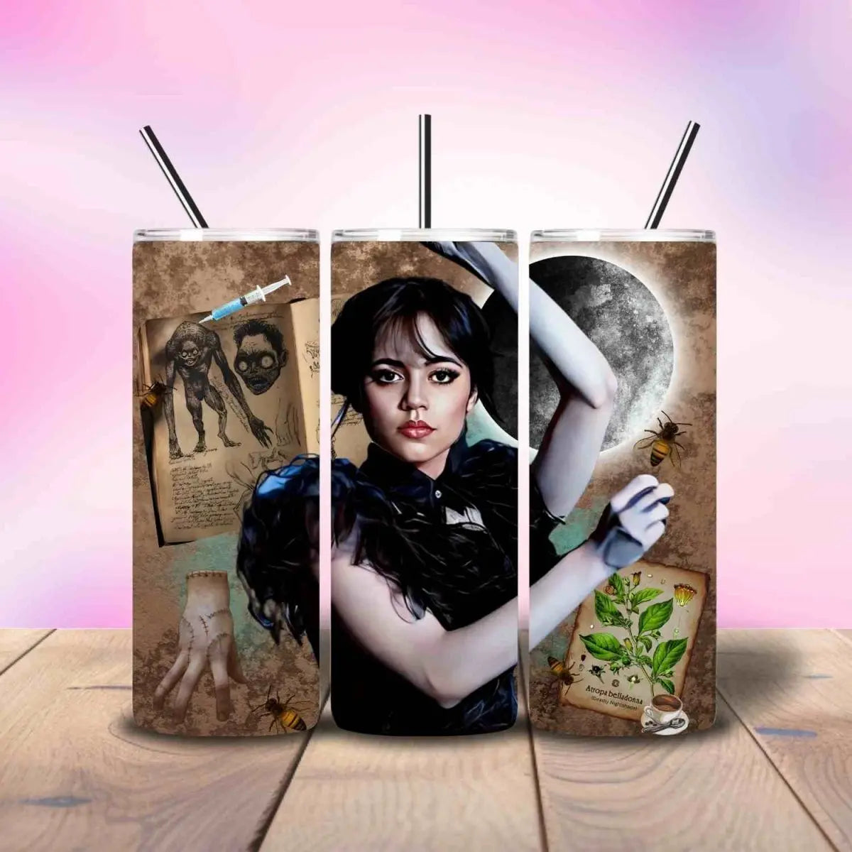 Dancing Wednesday Adamas Inspired - Fully Completed Tumbler Skinny Straight 20/30oz - Savvy Crafters Vinyl & Gifts