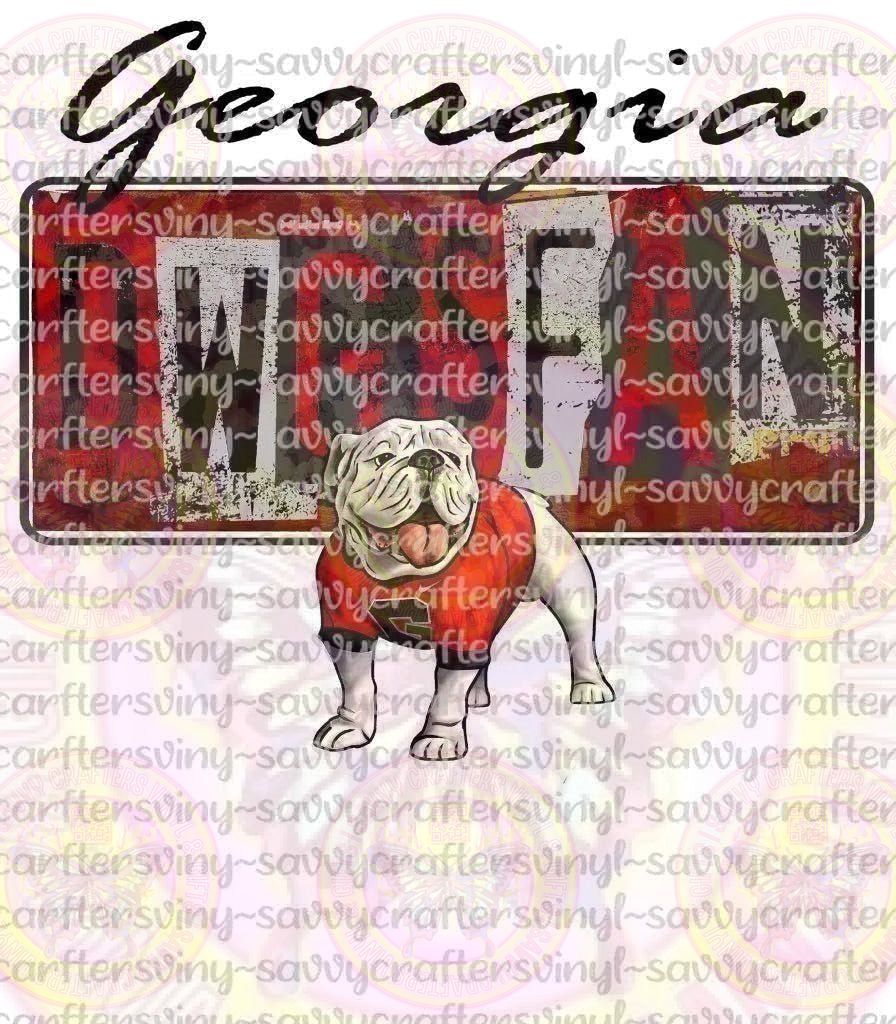 Dawgs Fans license - Savvy Crafters Vinyl & Gifts