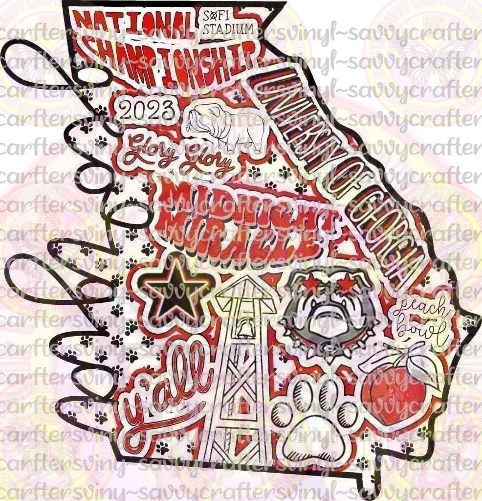 Dawgs State of Georgia - Savvy Crafters Vinyl & Gifts