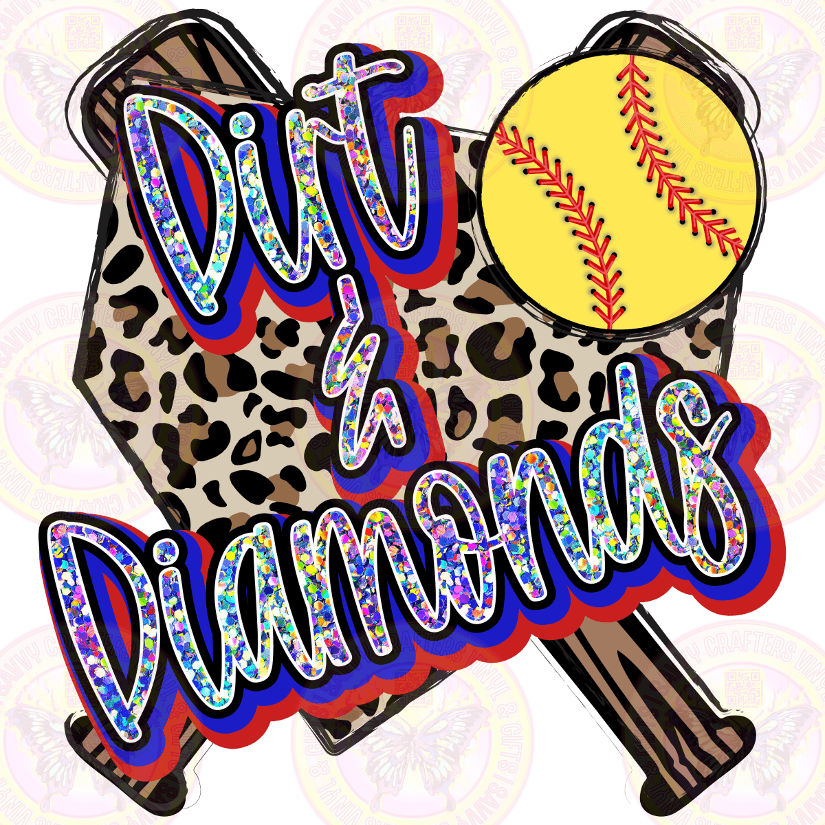 Dirt and Diamonds DTF Transfer Ready to Press - Savvy Crafters Vinyl & Gifts