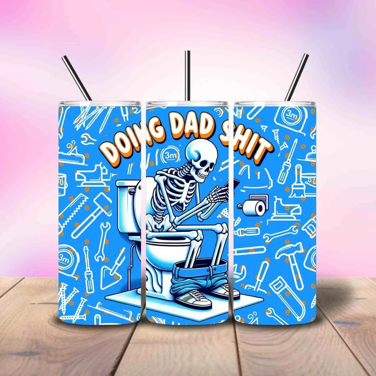 Doing Dad Shit - Fully Completed Tumbler Skinny Straight 20/30oz - Savvy Crafters Vinyl & Gifts