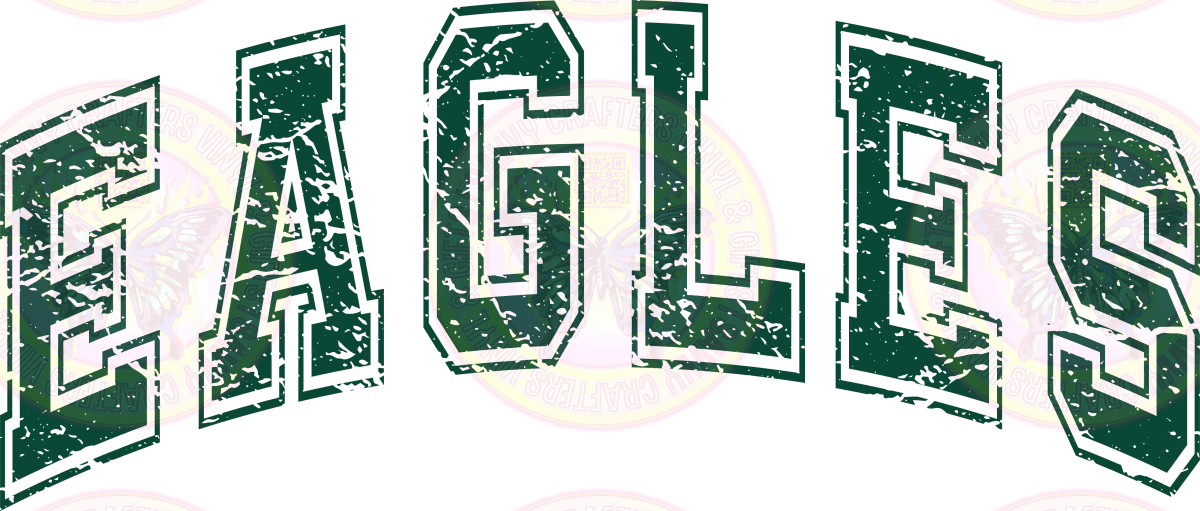 EAGLES Distressed - Savvy Crafters Vinyl & Gifts