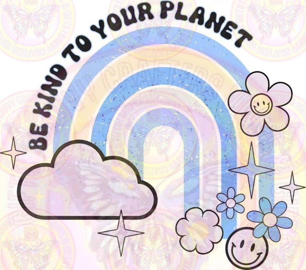 Earth Positive Blue with Pocket DTF - Savvy Crafters Vinyl & Gifts