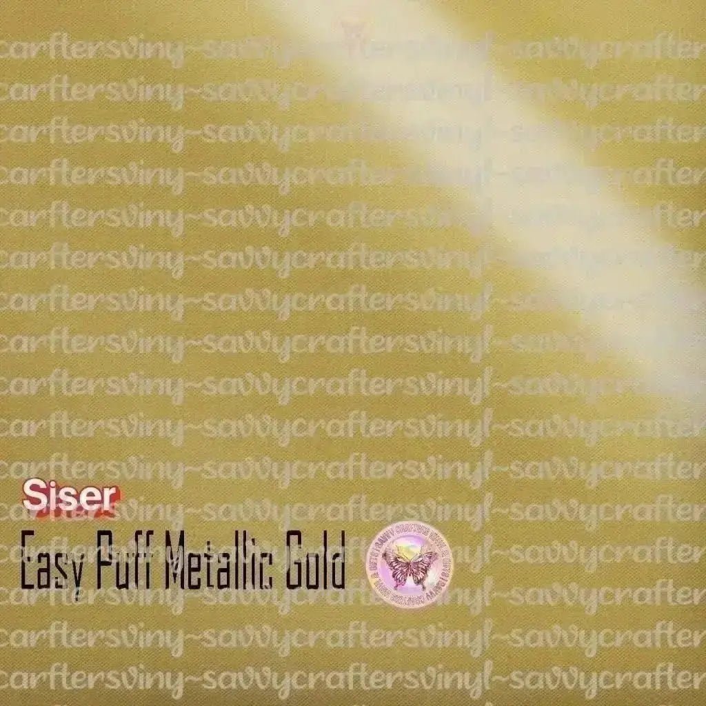 Easy Puff Metallic Heat Transfer Vinyl - Savvy Crafters Vinyl & Gifts