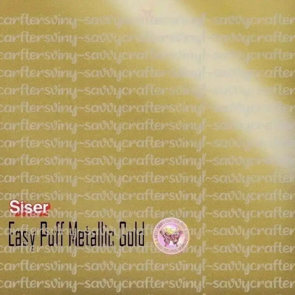 Easy Puff Metallic Heat Transfer Vinyl - Savvy Crafters Vinyl & Gifts