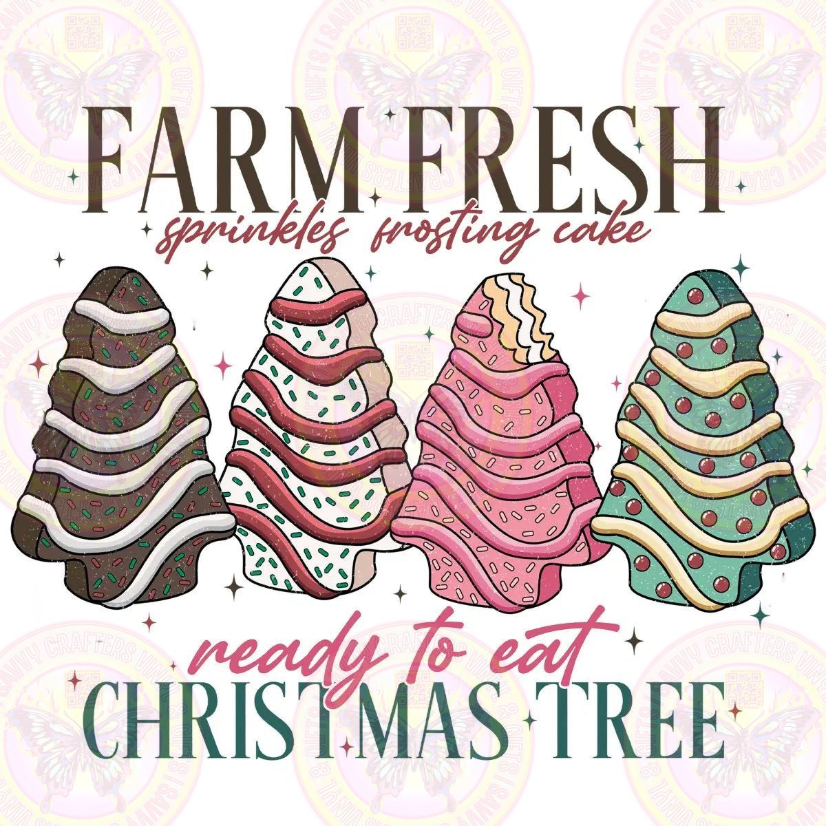Farm Fresh Christmas Tree Cakes Ready to Eat - Savvy Crafters Vinyl & Gifts