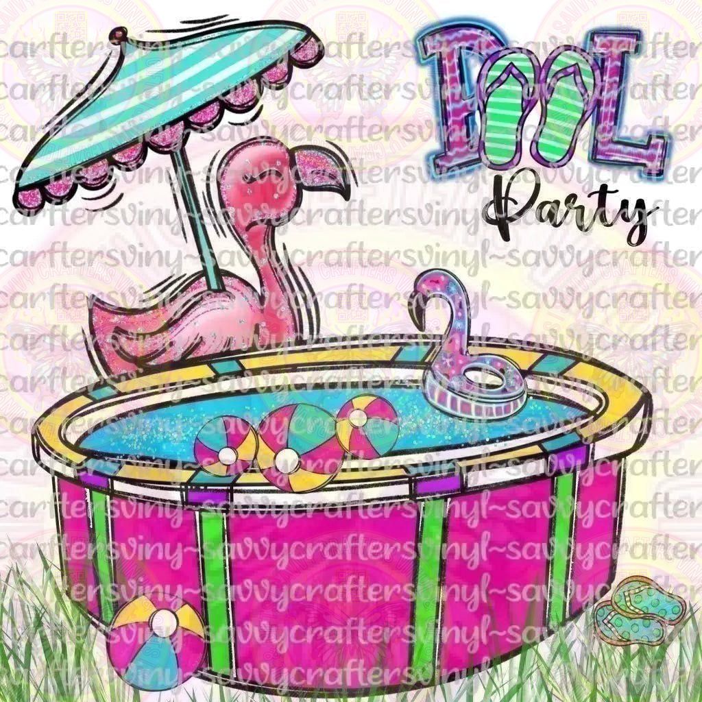 Flamingo Pool Party - Savvy Crafters Vinyl & Gifts