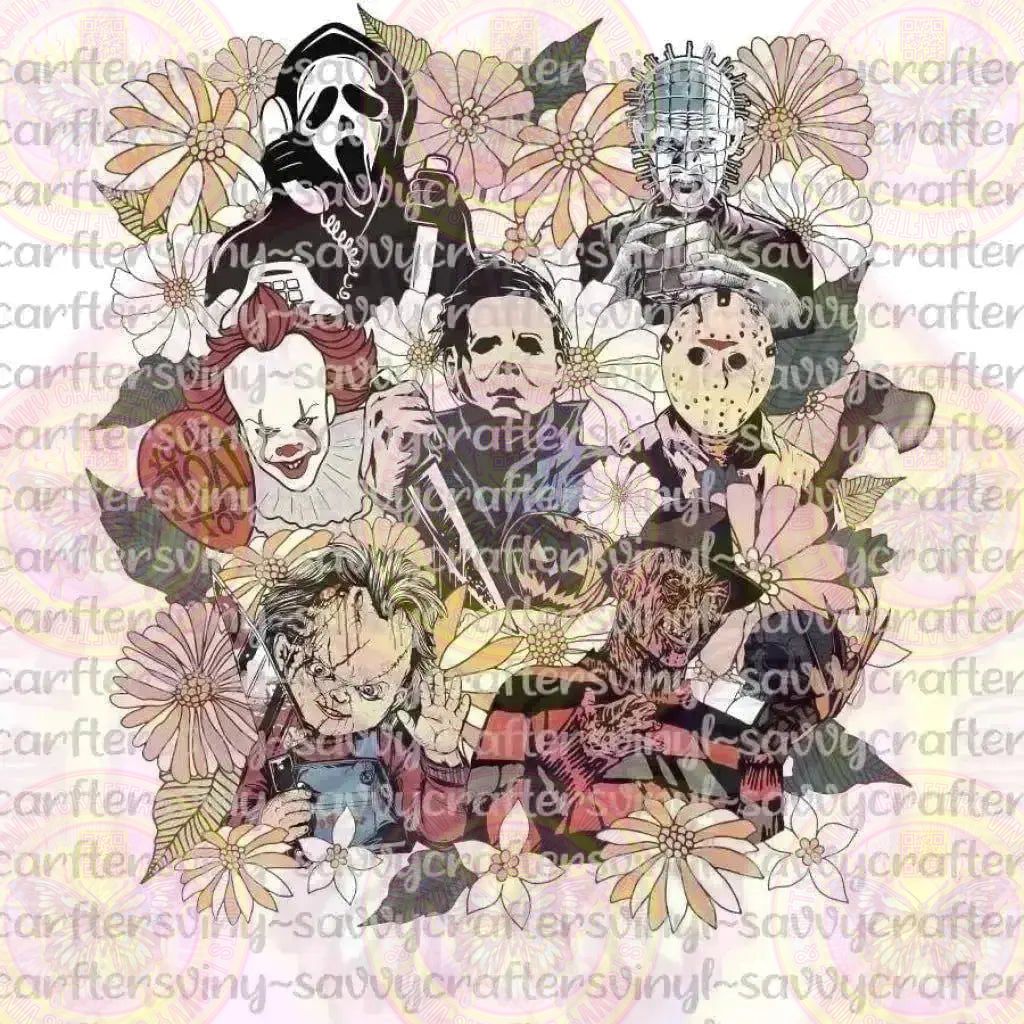 Floral Horror Collage Icons - Savvy Crafters Vinyl & Gifts