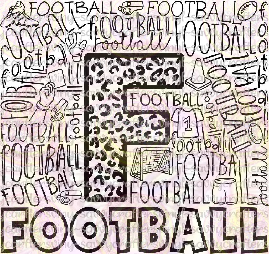 Football/Soccer Typography - Savvy Crafters Vinyl & Gifts