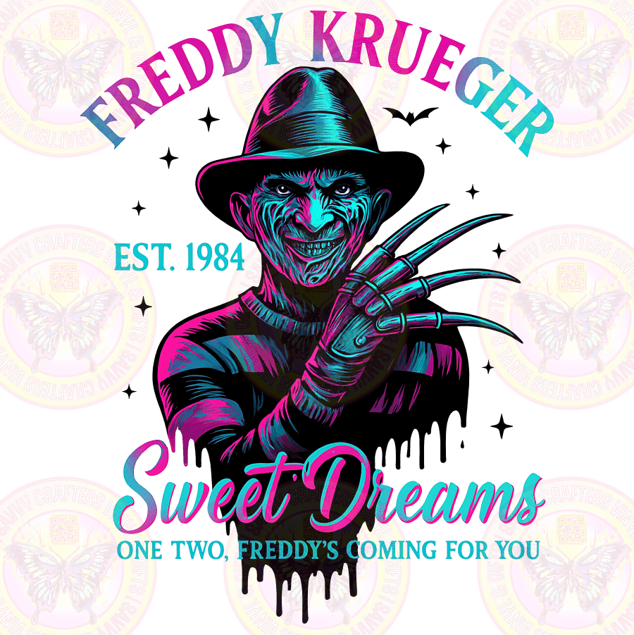 Freddy K Killer Midnight Magenta Faux Neon - Savvy Crafters Vinyl & Gifts