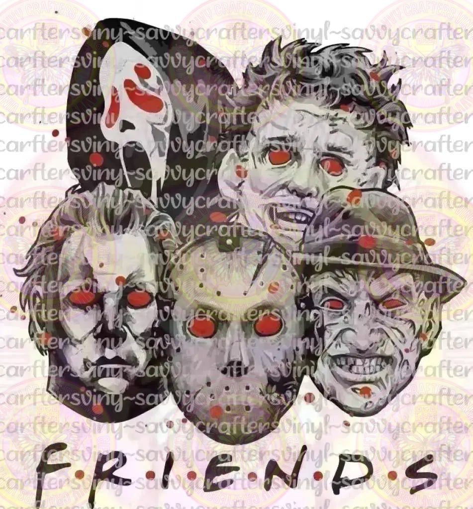 Friends Horror Bloody Faces Icons Boys of Horror - Savvy Crafters Vinyl & Gifts