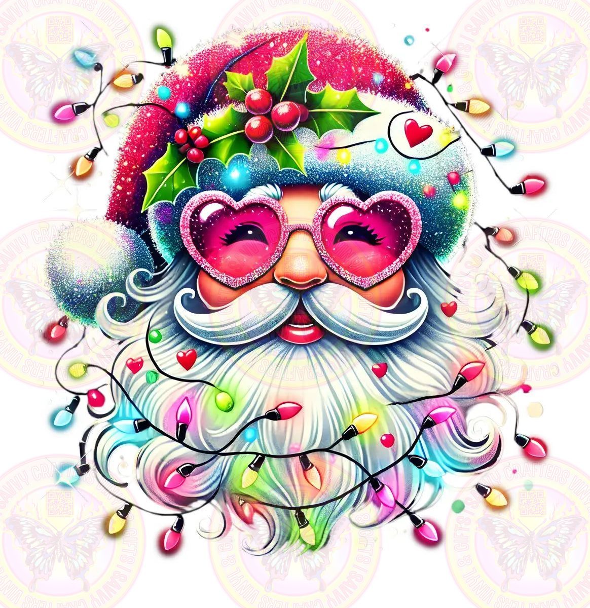 Fun Santa Christmas Lights Sunglasses - Savvy Crafters Vinyl & Gifts