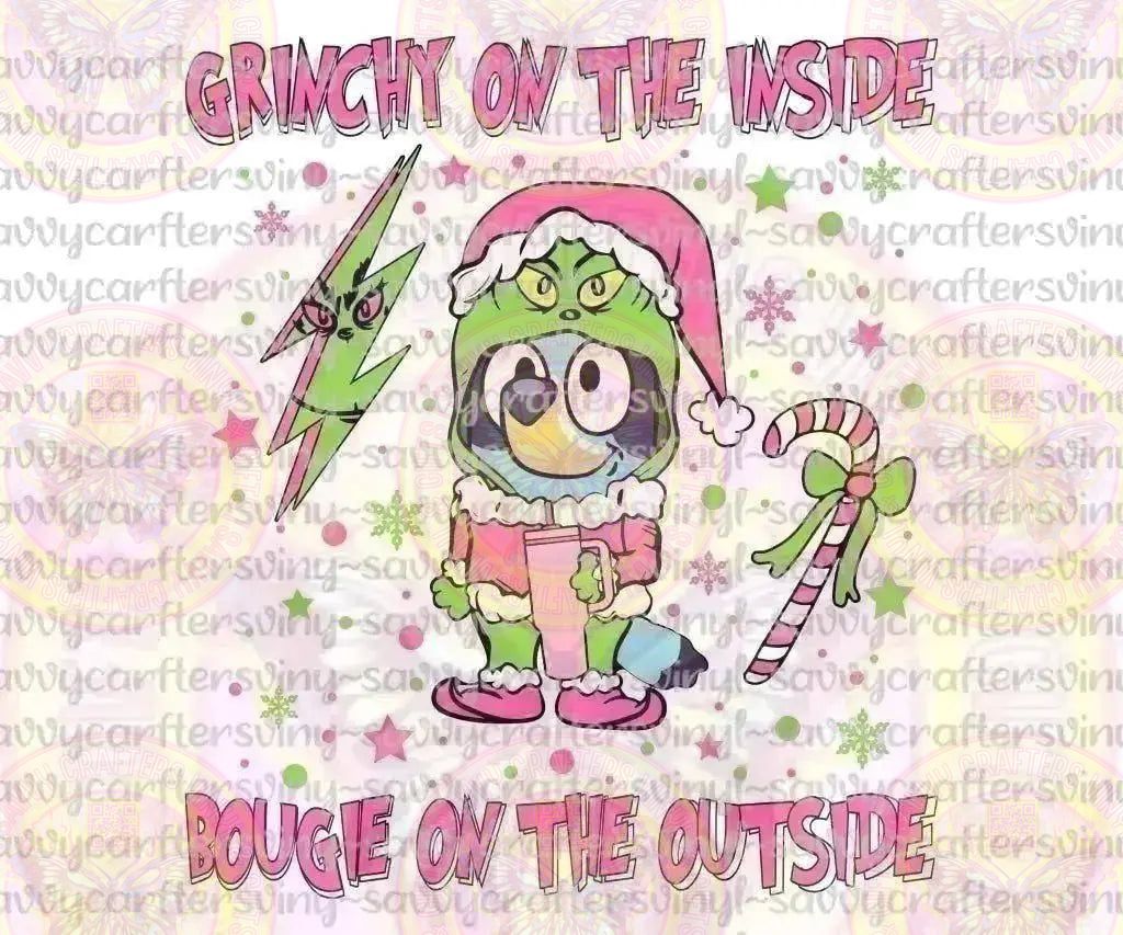 G Holiday Blue Dog - Savvy Crafters Vinyl & Gifts