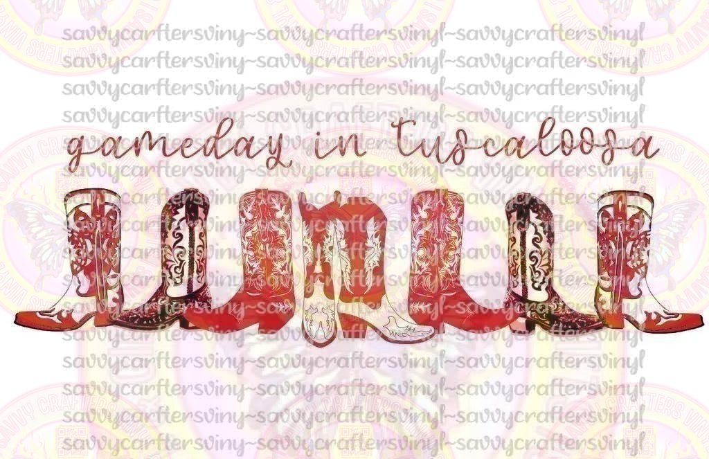 Gameday Boots Tuscaloosa Alabama - Savvy Crafters Vinyl & Gifts