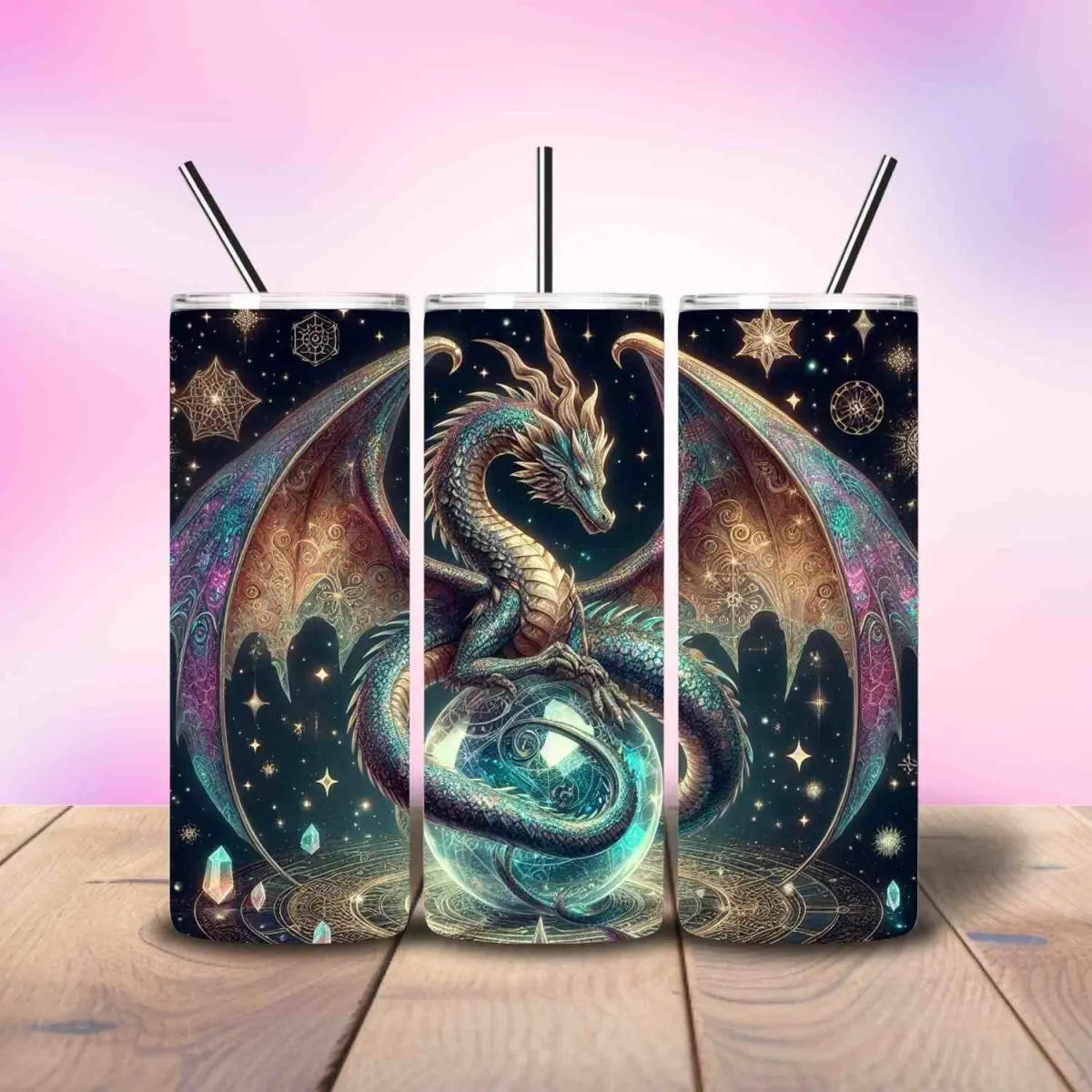 Gemstone Dragon Mystical - Fully Completed Tumbler Skinny Straight 20/30oz - Savvy Crafters Vinyl & Gifts