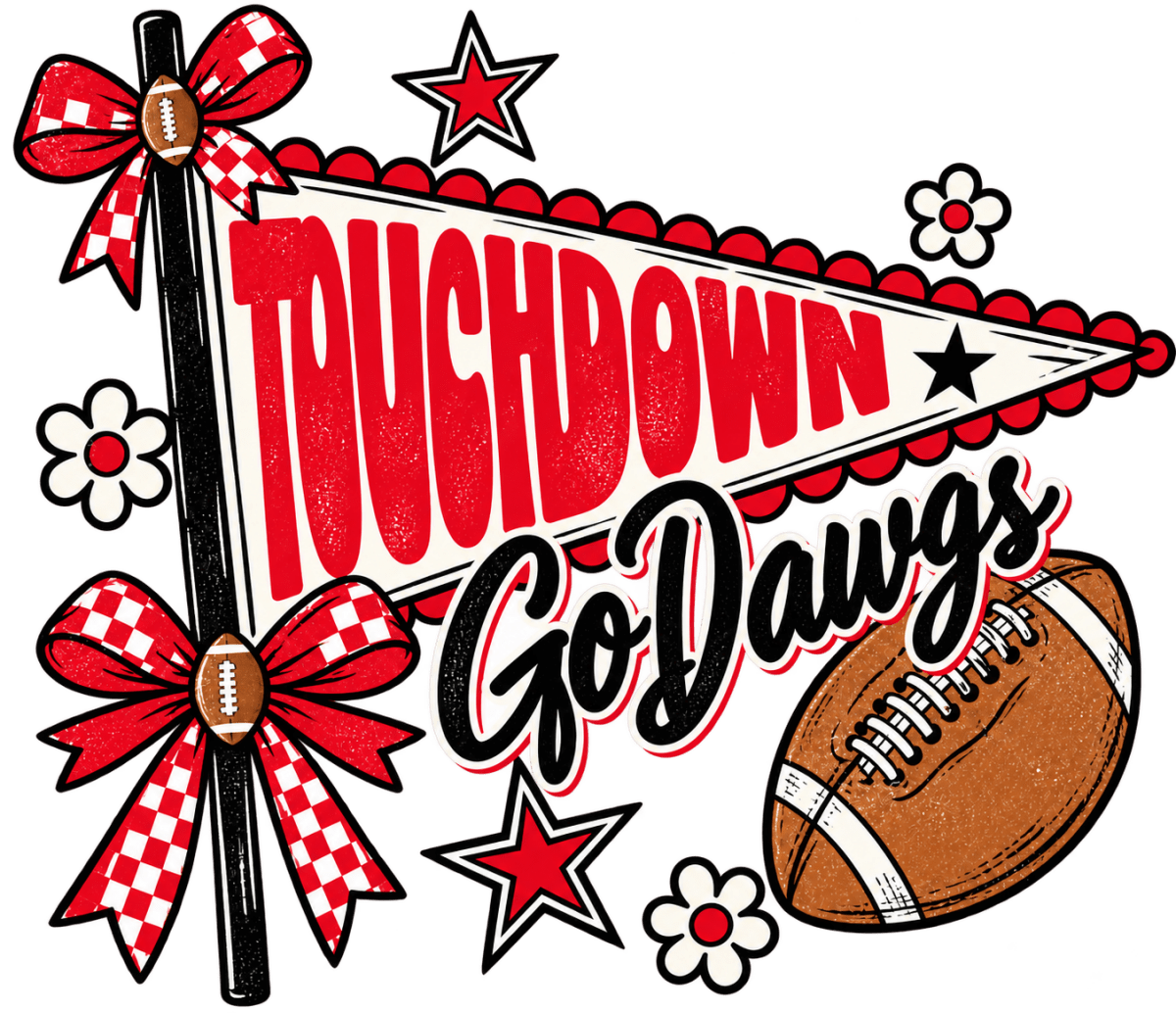 Geogia Go Dawgs Pennant - Savvy Crafters Vinyl & Gifts