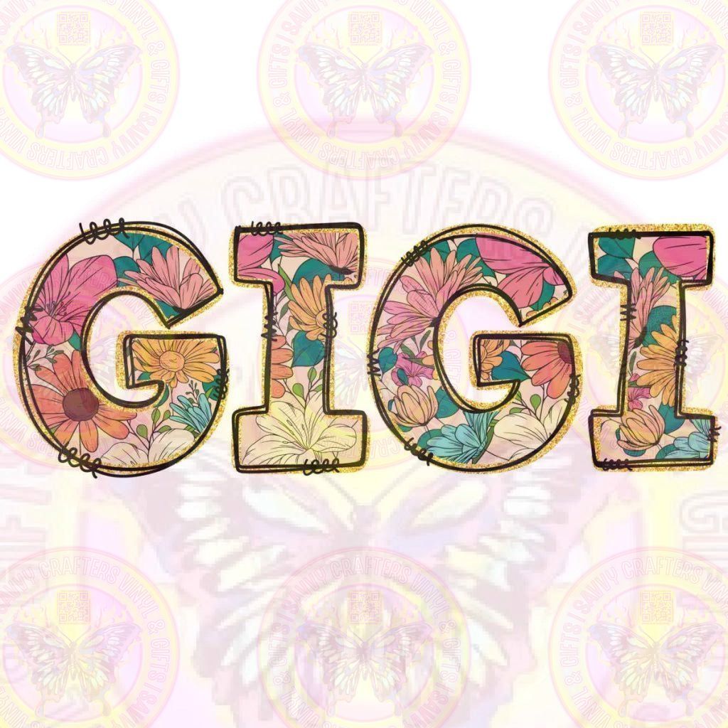 Gigi floral boho - Savvy Crafters Vinyl & Gifts