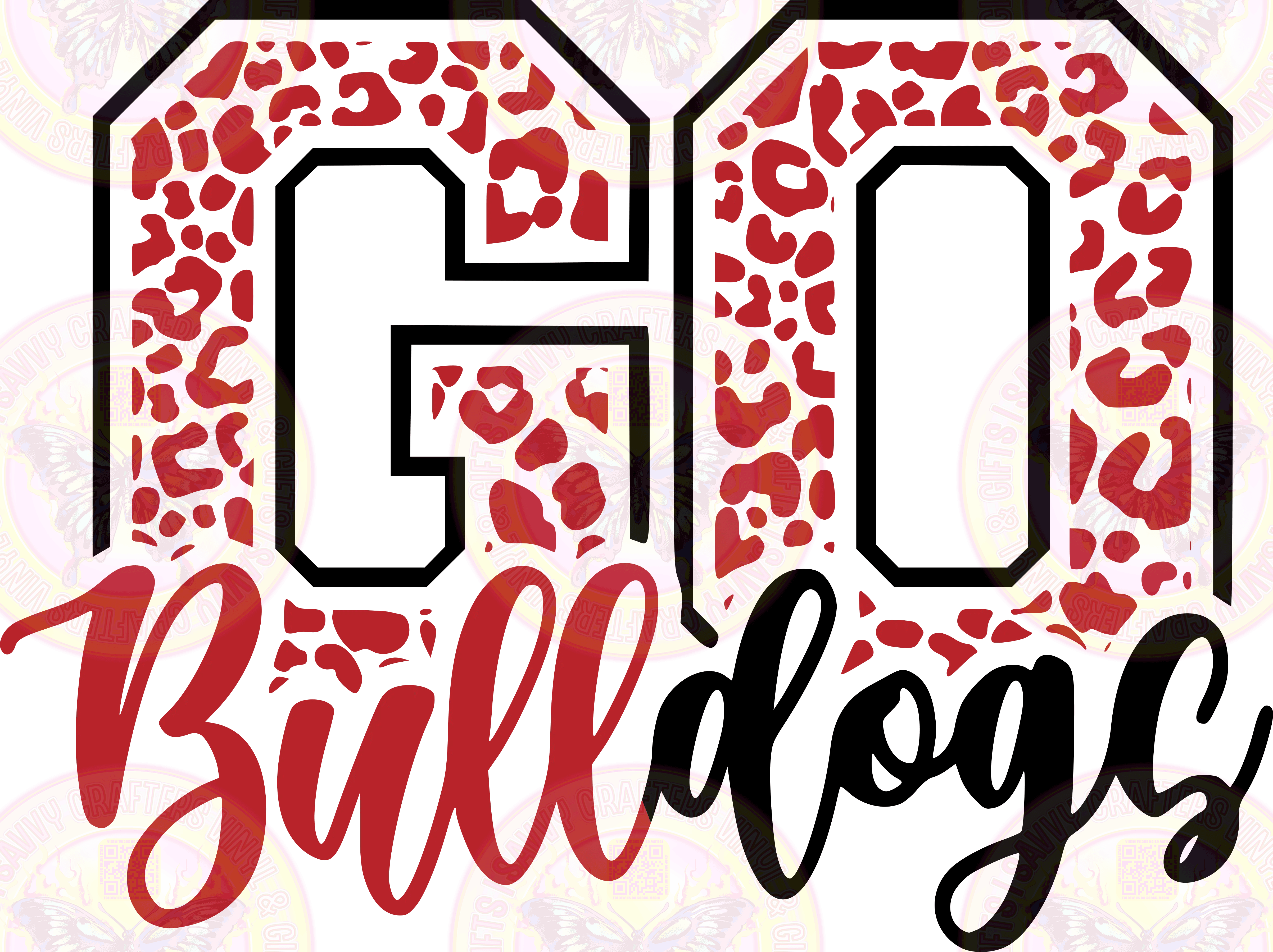 Go Bulldogs Two Tone - Savvy Crafters Vinyl & Gifts