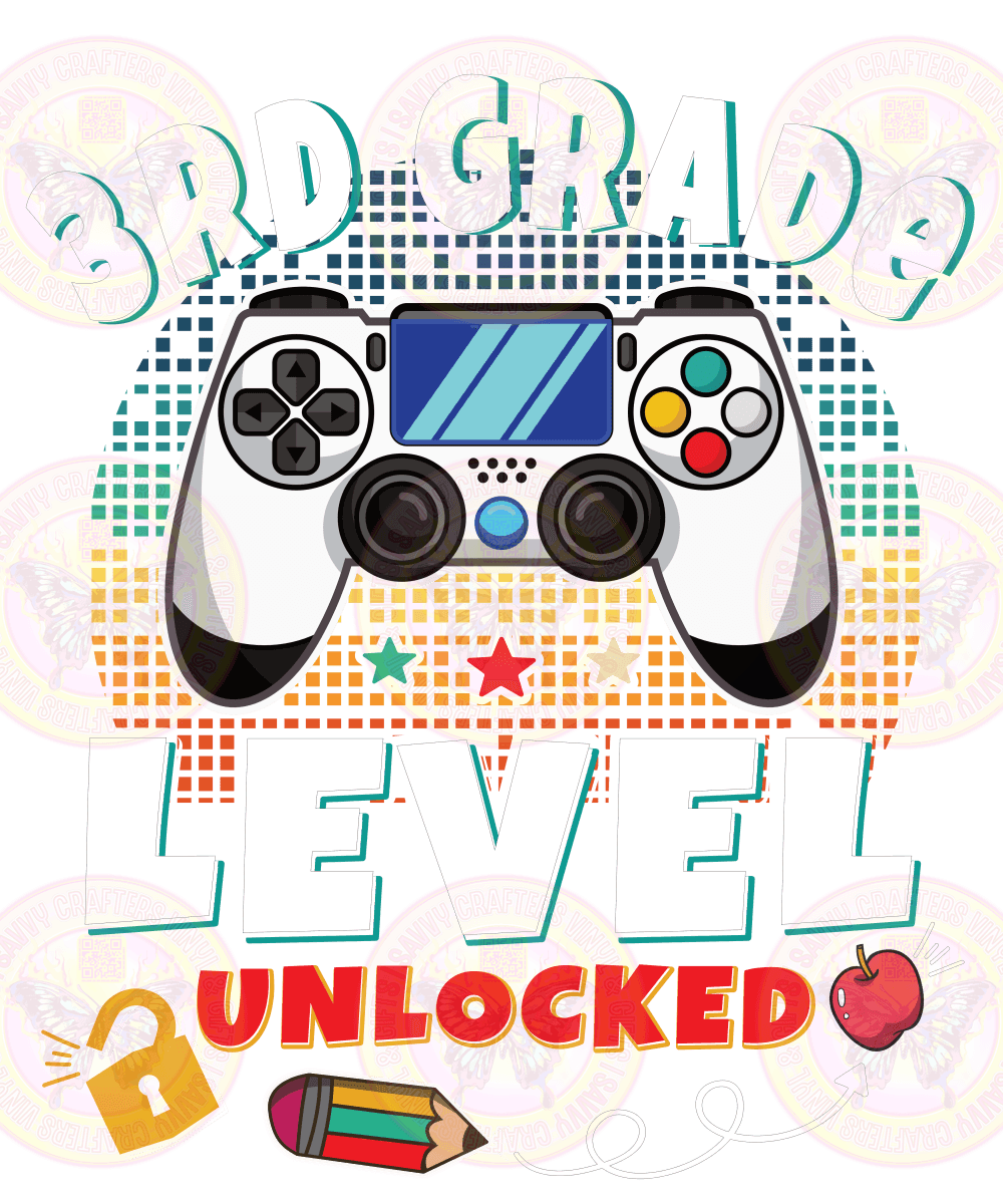 Grade Level Unlocked Gamer - Savvy Crafters Vinyl & Gifts