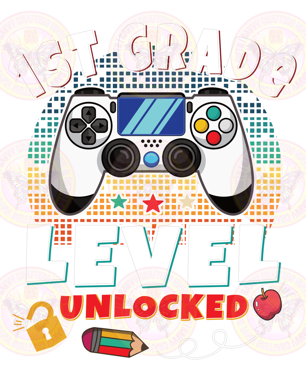 Grade Level Unlocked Gamer - Savvy Crafters Vinyl & Gifts
