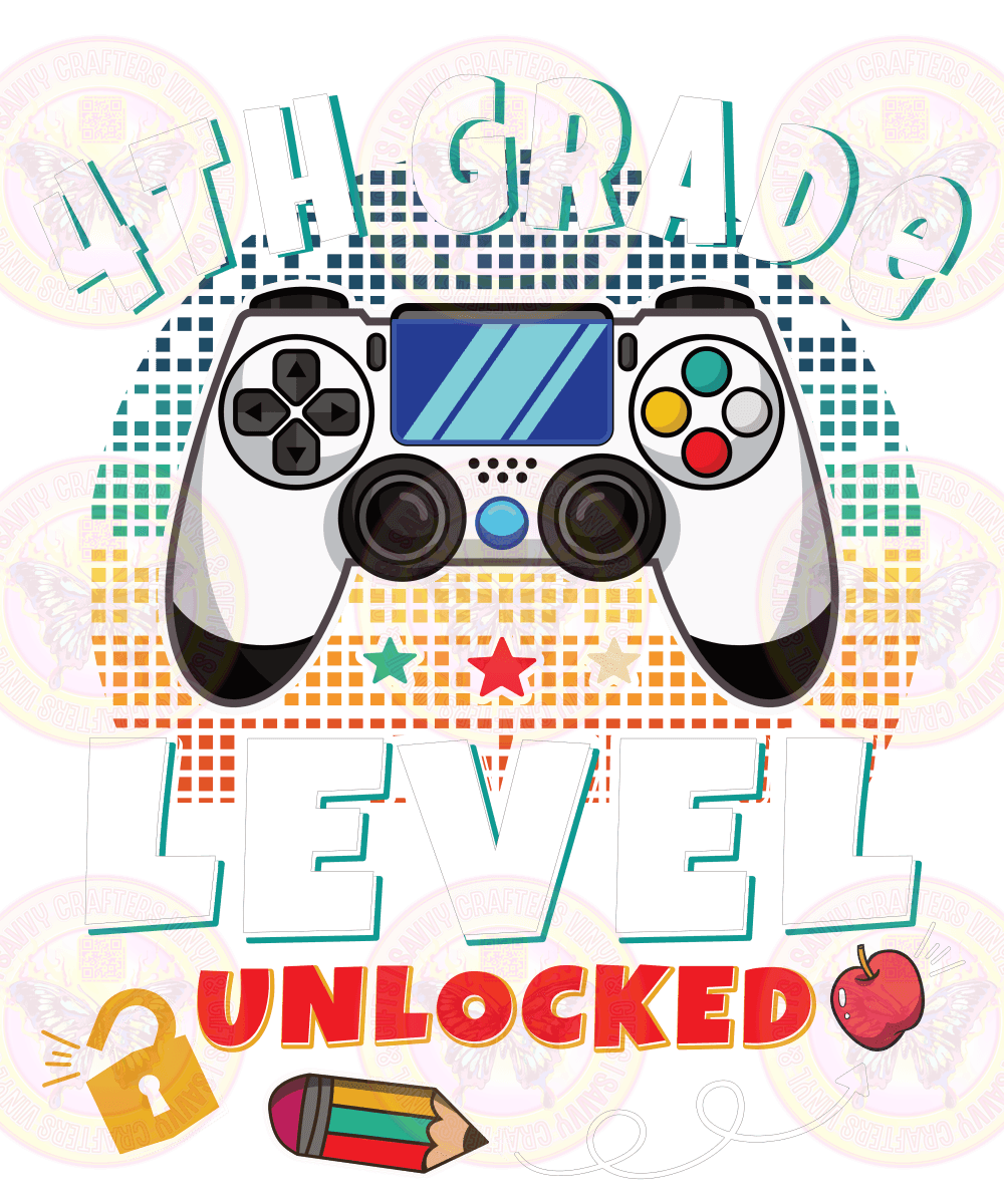 Grade Level Unlocked Gamer - Savvy Crafters Vinyl & Gifts