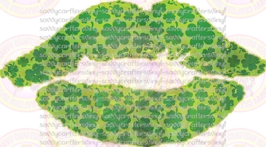 Green Lips St. Patrick's Day - Savvy Crafters Vinyl & Gifts
