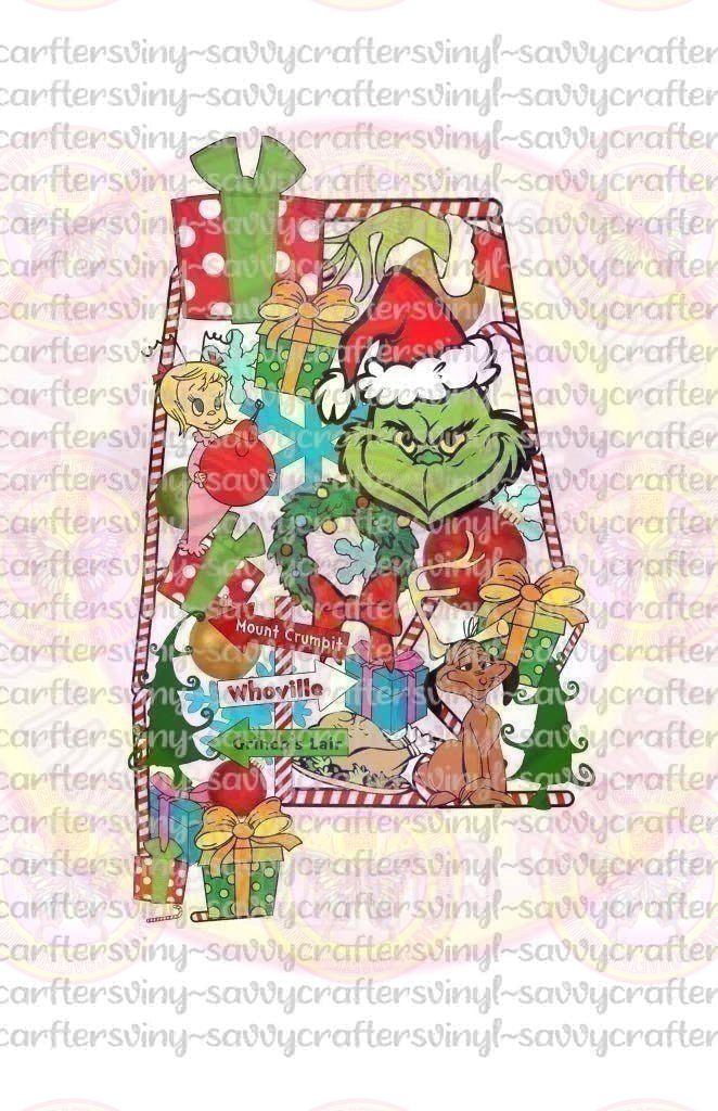 Grinch Alabama - Savvy Crafters Vinyl & Gifts