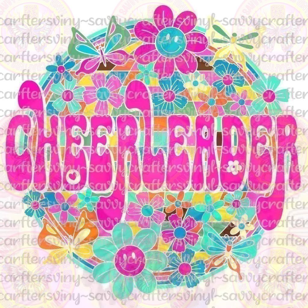 Groovy Cheerleader Retro - Savvy Crafters Vinyl & Gifts