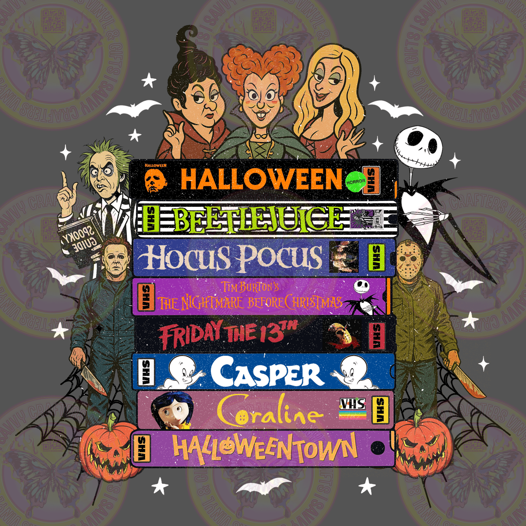 Halloweeeeeeenn VHS Classics White Version - Savvy Crafters Vinyl & Gifts