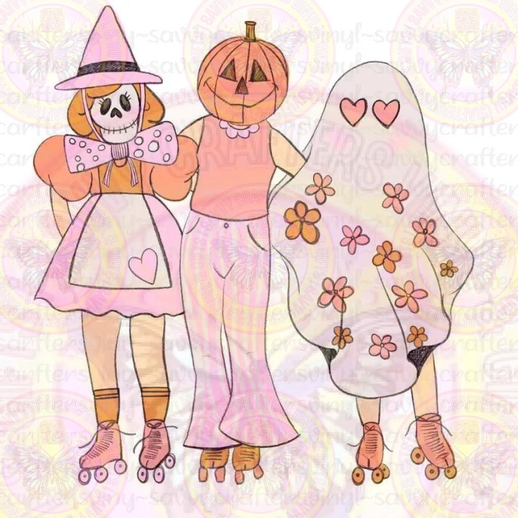 Hippy Halloween Roller Skaters - Savvy Crafters Vinyl & Gifts
