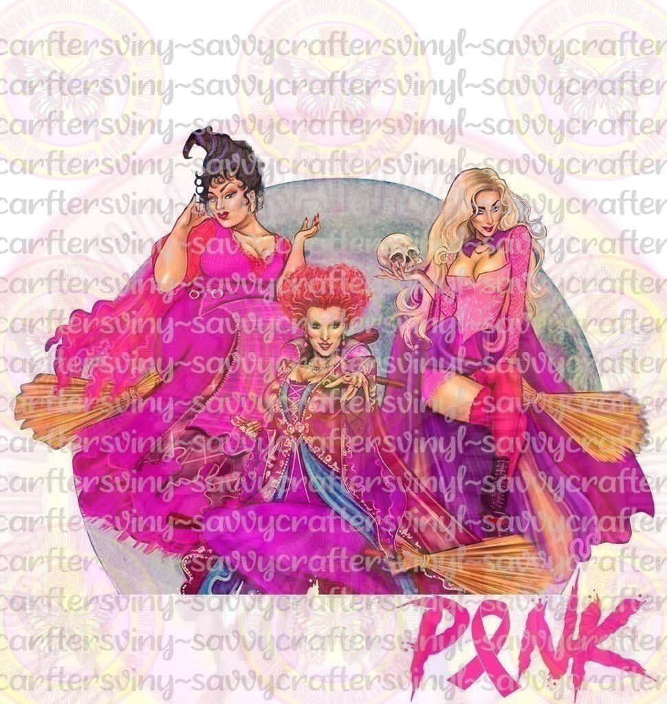 Hocus Pocus In October We Wear Pink - Savvy Crafters Vinyl & Gifts