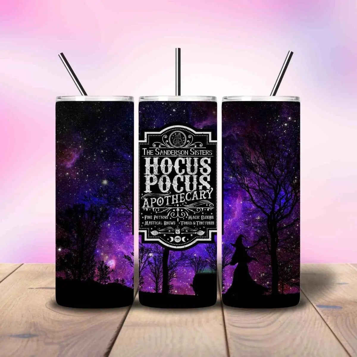 Hocus Pocus Inspired Apothecary - Fully Completed Tumbler Skinny Straight 20/30oz - Savvy Crafters Vinyl & Gifts