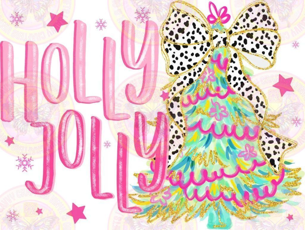 Holly Jolly Christmas Tree - Savvy Crafters Vinyl & Gifts