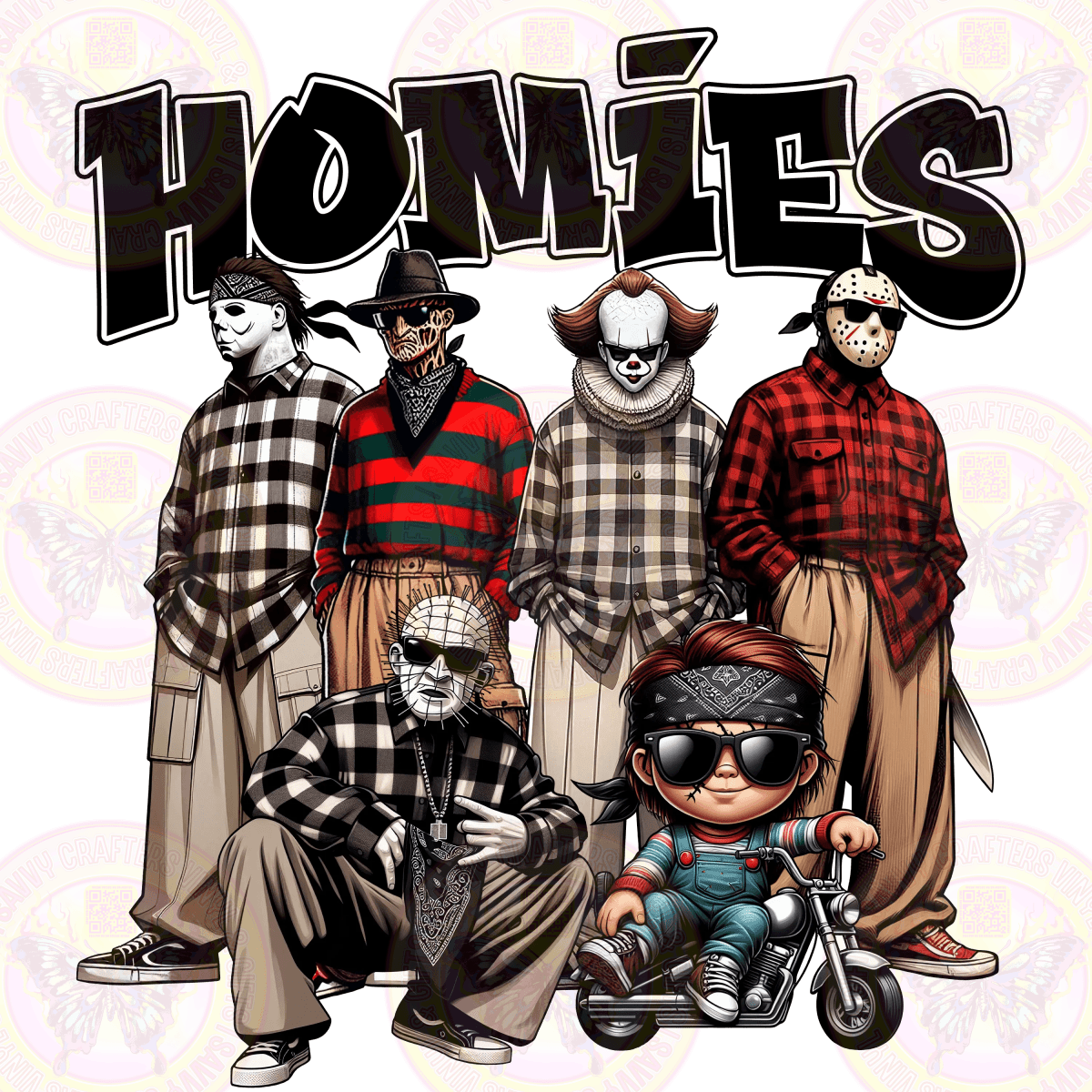 Homies Horror icons Funny Cool - Savvy Crafters Vinyl & Gifts