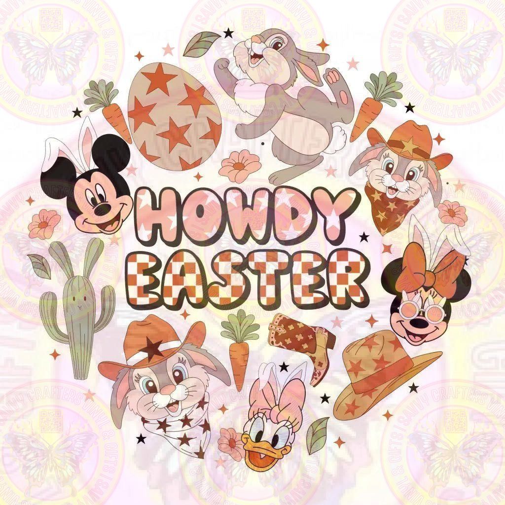Howdy Easter Mickey Minnie - Savvy Crafters Vinyl & Gifts