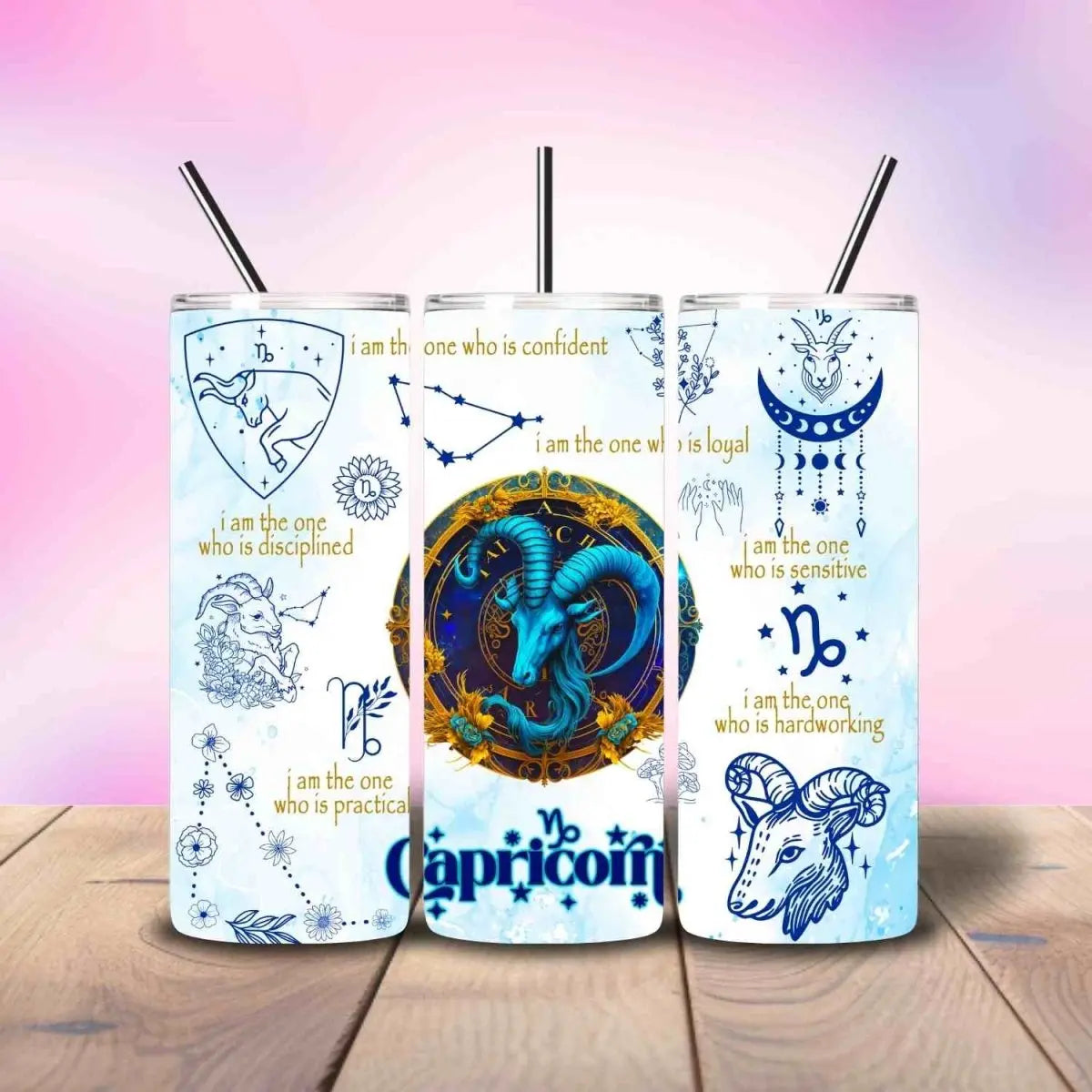 I am the Capricorn Zodiac - Fully Completed Tumbler Skinny Straight 20/30oz - Savvy Crafters Vinyl & Gifts