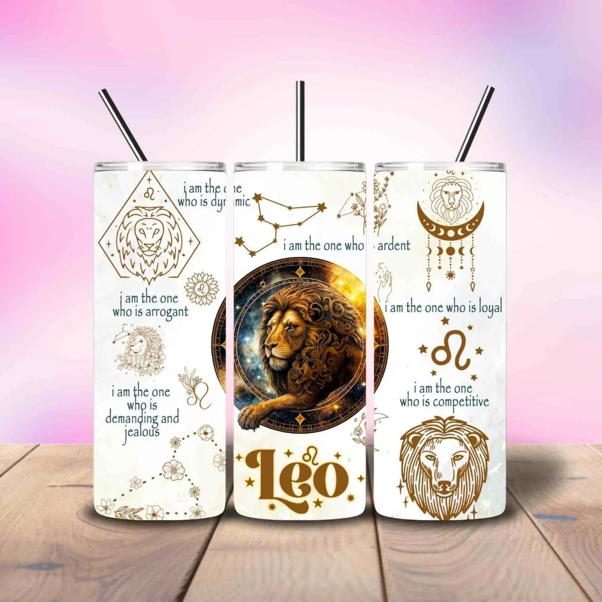 I am the Leo Zodiac - Fully Completed Tumbler Skinny Straight 20/30oz - Savvy Crafters Vinyl & Gifts