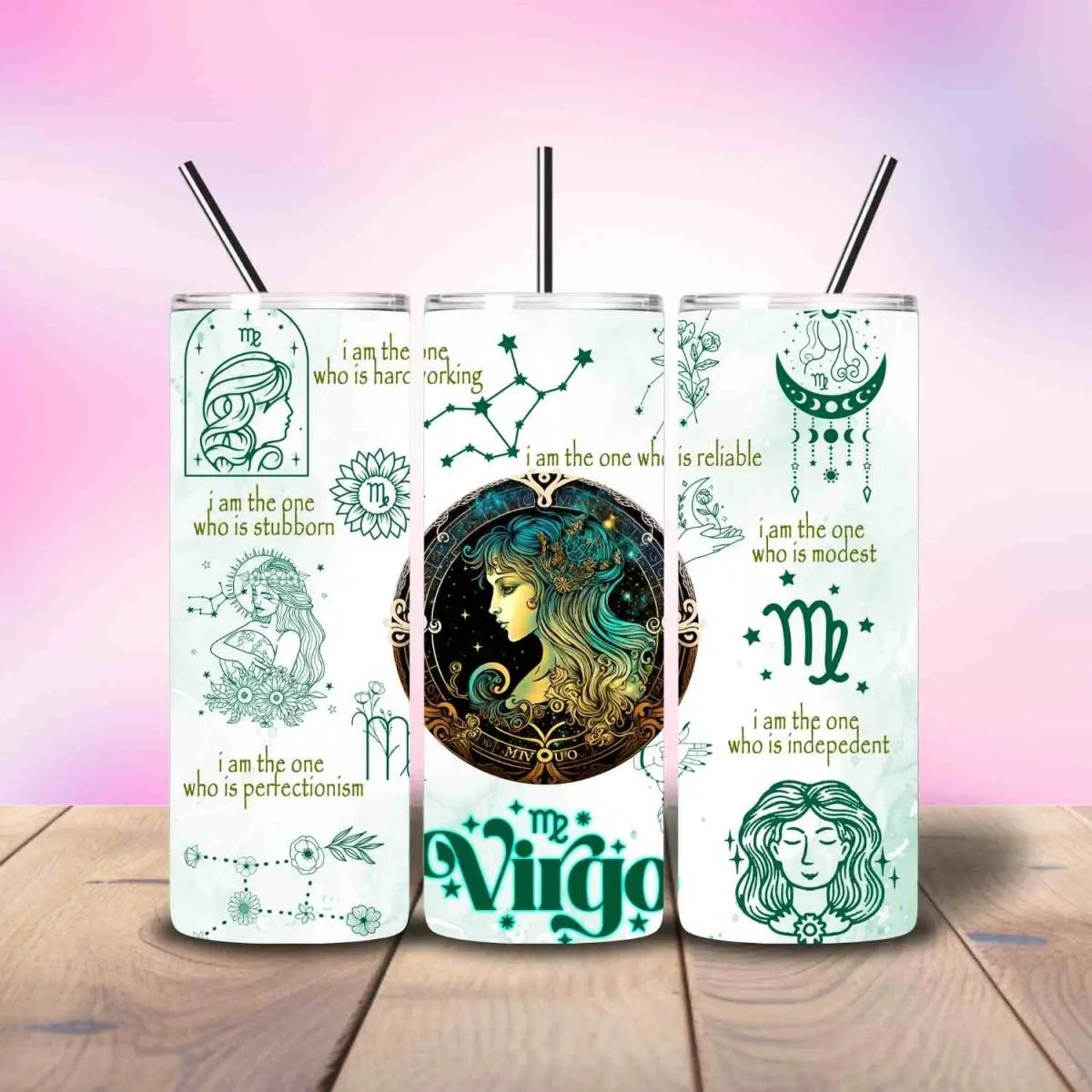 I am The Virgo - Fully Completed Tumbler Skinny Straight 20/30oz - Savvy Crafters Vinyl & Gifts