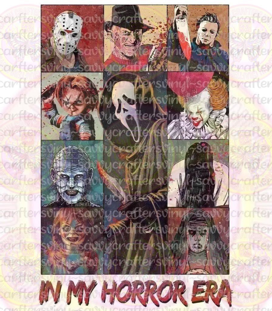 In My Horror Era Horror Movie Iconic Characters - Savvy Crafters Vinyl & Gifts