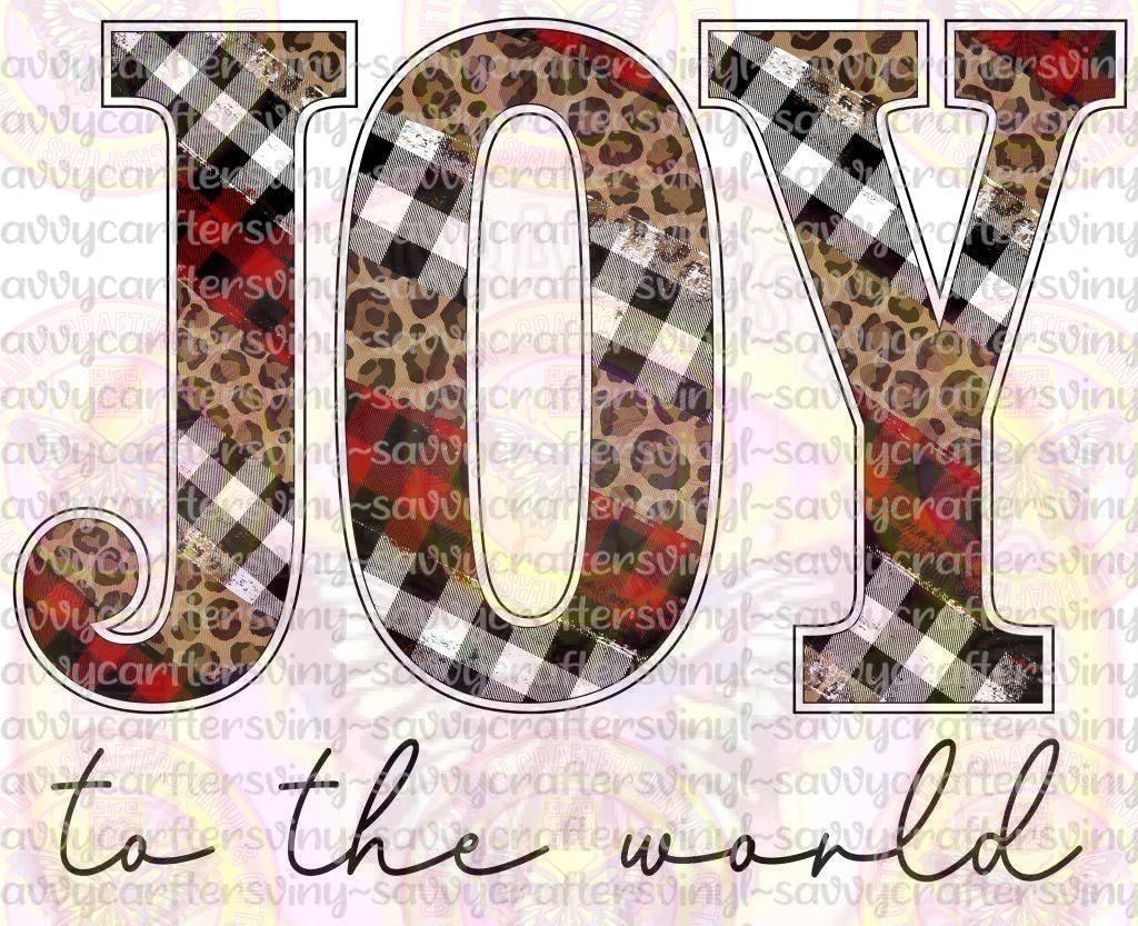 Joy to the World Pattern - Savvy Crafters Vinyl & Gifts