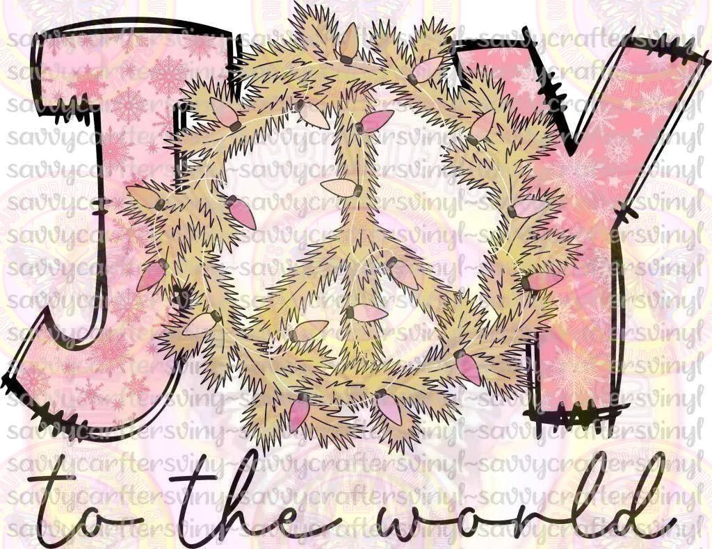 Joy to the World Soft Pastel - Savvy Crafters Vinyl & Gifts