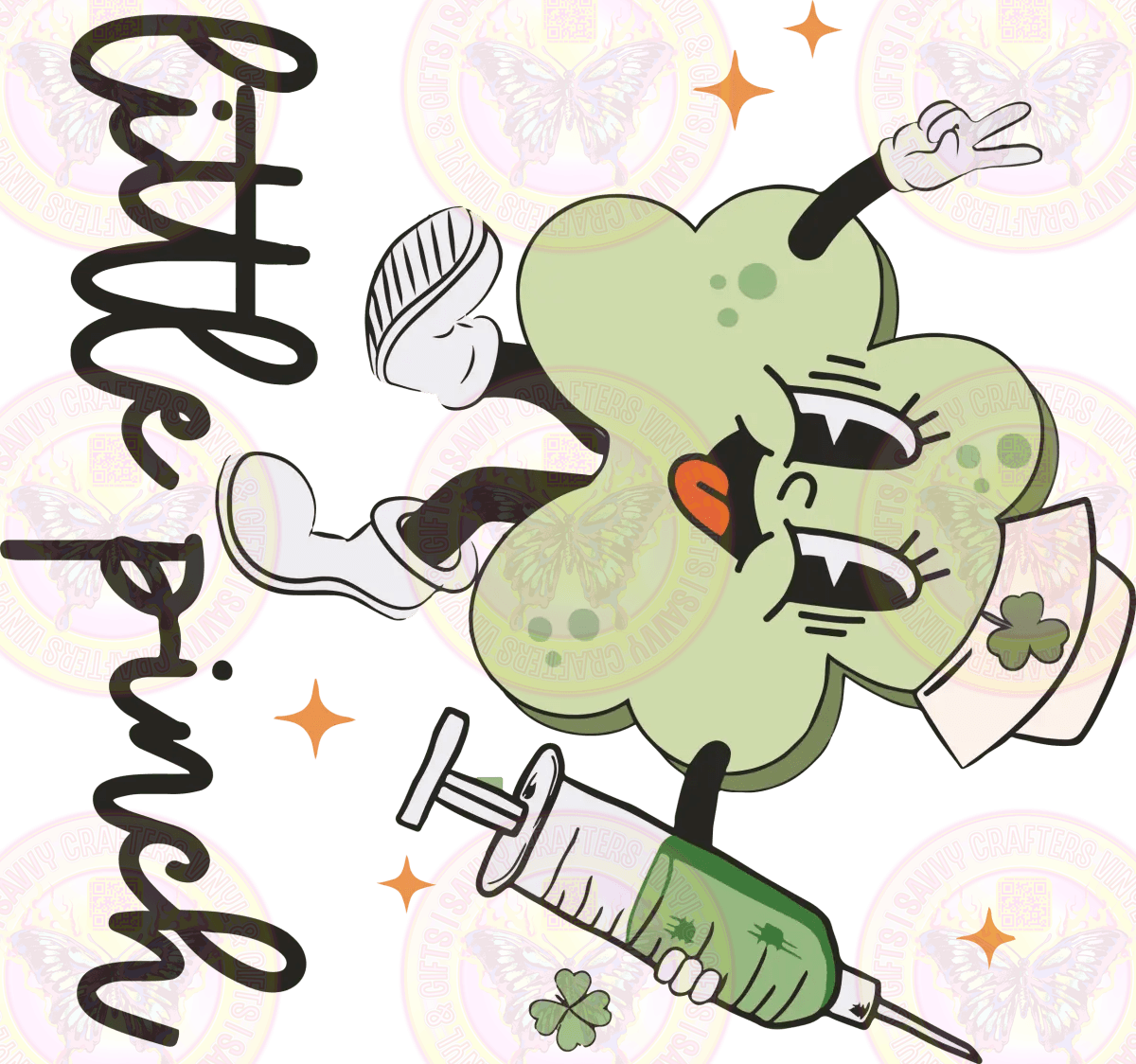 Just a Little Pinch Nurse with pocket - Savvy Crafters Vinyl & Gifts