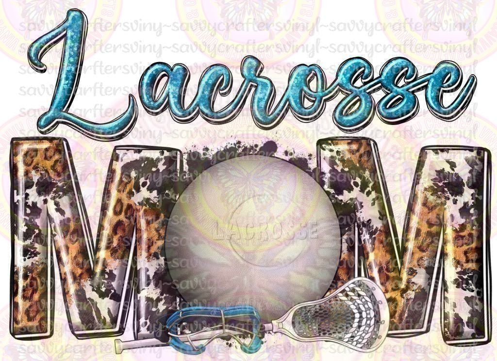Lacrosse Mom Cow Cheetah Pattern - Savvy Crafters Vinyl & Gifts