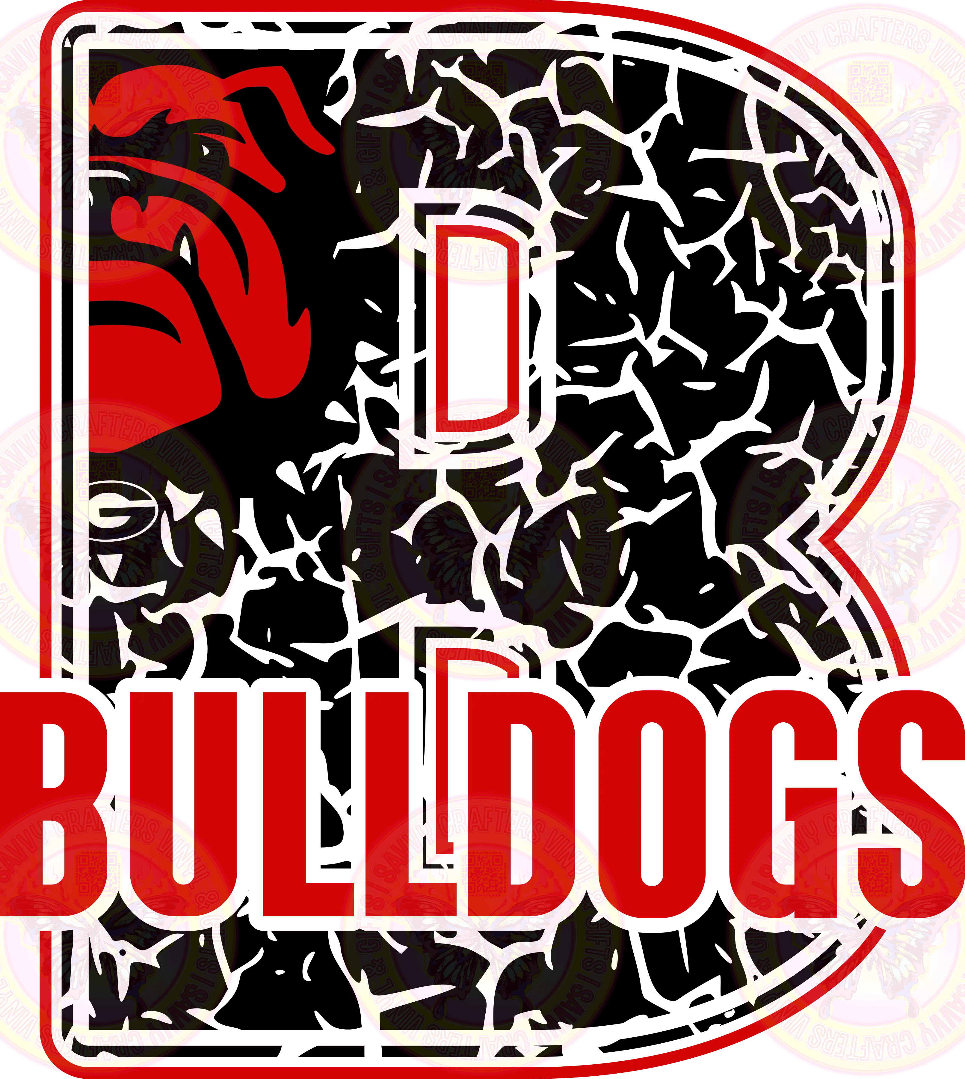 Letter B Bulldogs - Savvy Crafters Vinyl & Gifts