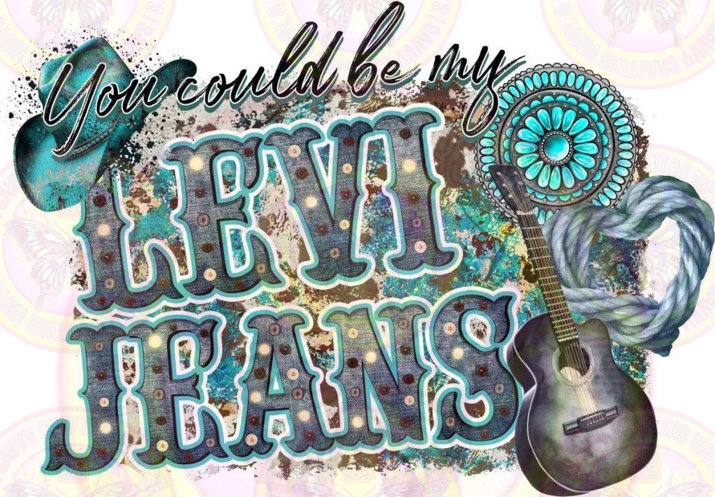 Levi Jeans Western Full Color Transfer - Savvy Crafters Vinyl & Gifts