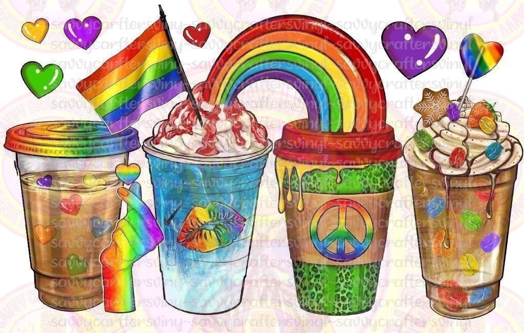 LGBTQ Coffee Drinks - Savvy Crafters Vinyl & Gifts