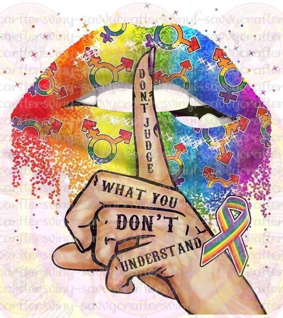 LGBTQ Drip Lip Text - Pride - Savvy Crafters Vinyl & Gifts